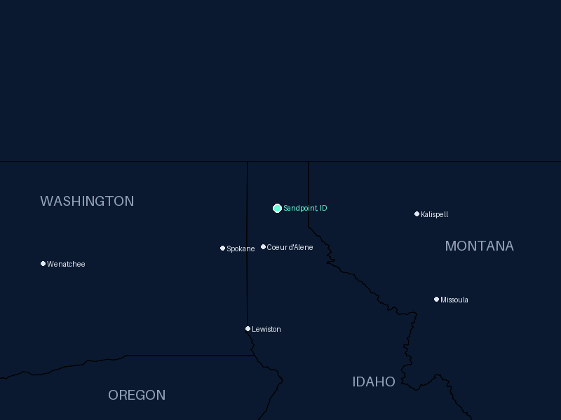 Current radar for the Sandpoint, ID area